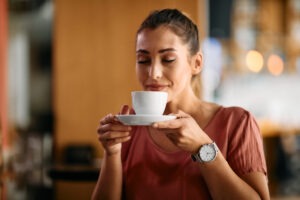 Afbeelding over de gezondheidsvoordelen en nadelen van koffie.